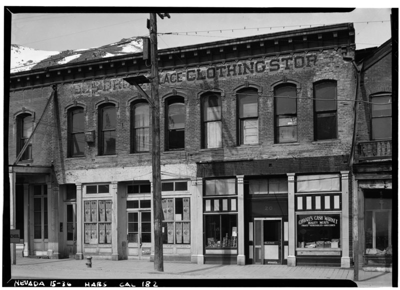 Historic American Buildings Survey Robert W. Kerrigan, Photographer March 1937 - Palace Clothing Store Building, C Street, Virginia City, Storey County, NV